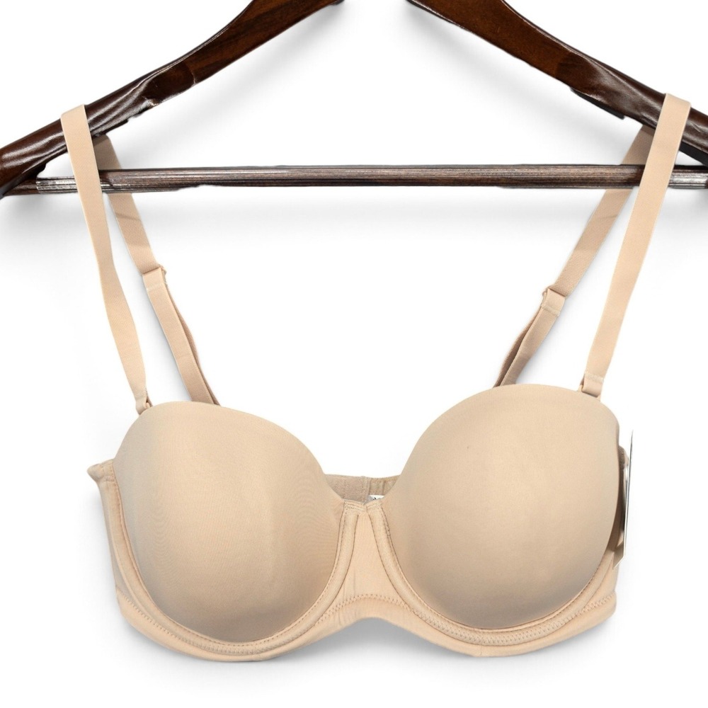 Wacoal Red Carpet Strapless Bra 36C Nude Convertible Underwire 854119 NWT